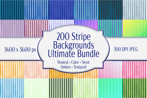 200 Color Stripe Backgrounds: Your Ultimate Design Resource