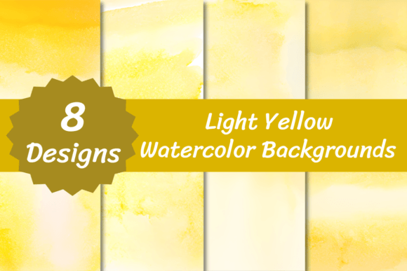 Brighten Your Designs with Light Yellow Watercolor Backgrounds