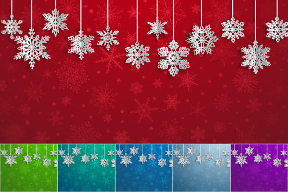 Capturing Winter Magic: Backgrounds with Volumetric Snowflakes