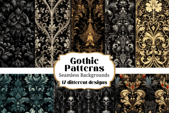 Dark Elegance: Mastering Gothic Goth Seamless Patterns