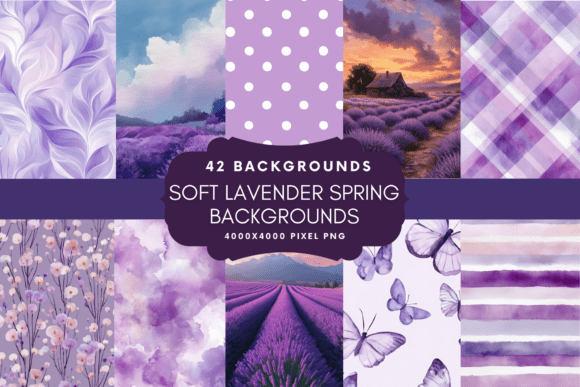 Embrace Gentle Elegance with Soft Lavender Spring Backgrounds
