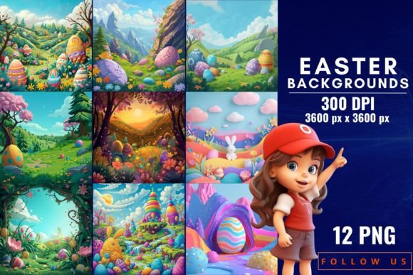 Enchanting Easter Backgrounds for Spring Projects