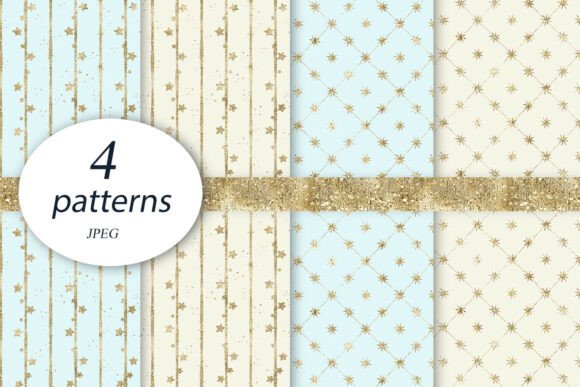 Space Digital Paper Gold Backgrounds: A Touch of Cosmic Luxury