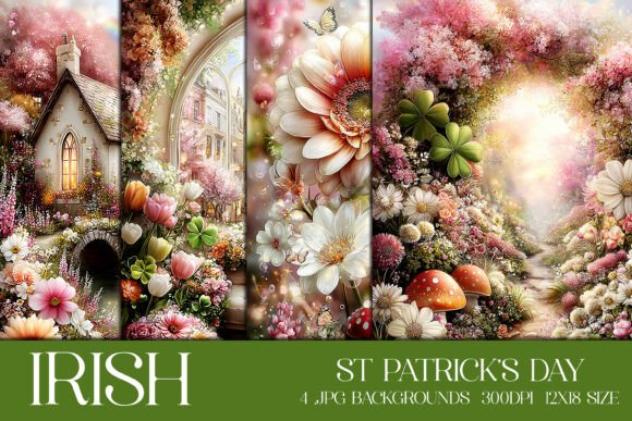 St Patrick's Day Irish Backgrounds, S2: Beyond the Basic Shamrock