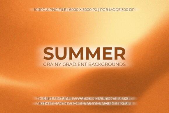 Summer Grainy Gradient Backgrounds for Vibrant Designs