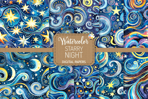 The Art of Night Skies: Starry Night Watercolor Backgrounds