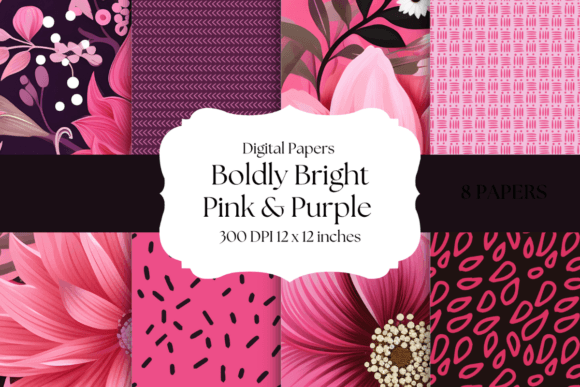Unleash Vibrant Energy with Boldly Bright Pink & Purple Backgrounds