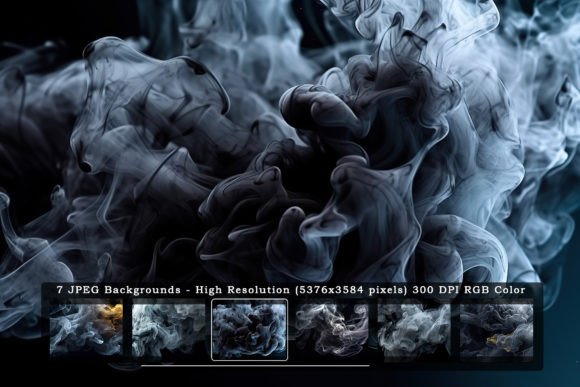 Vivid Black Smoke: Dynamic Textures for Modern Design