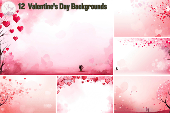 Watercolor Romance: Using Pink Valentine's Day Backgrounds Effectively