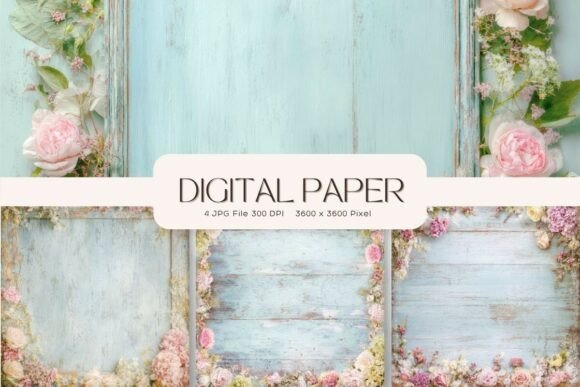 Wooden Florals Texture Backgrounds: A Designer's Digital Toolkit